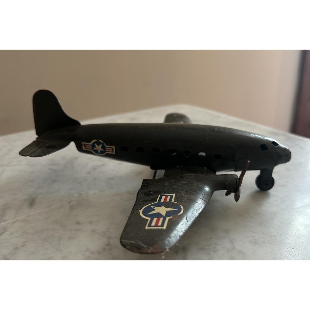 Metal cast arcade antique plane Made In The USA READ